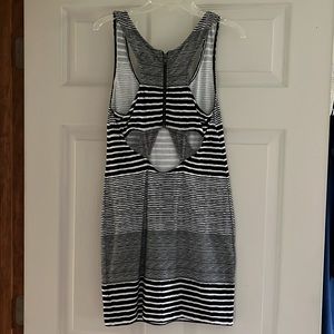 American Eagle, B&W Striped Knit Bodycon Dress, Brand New